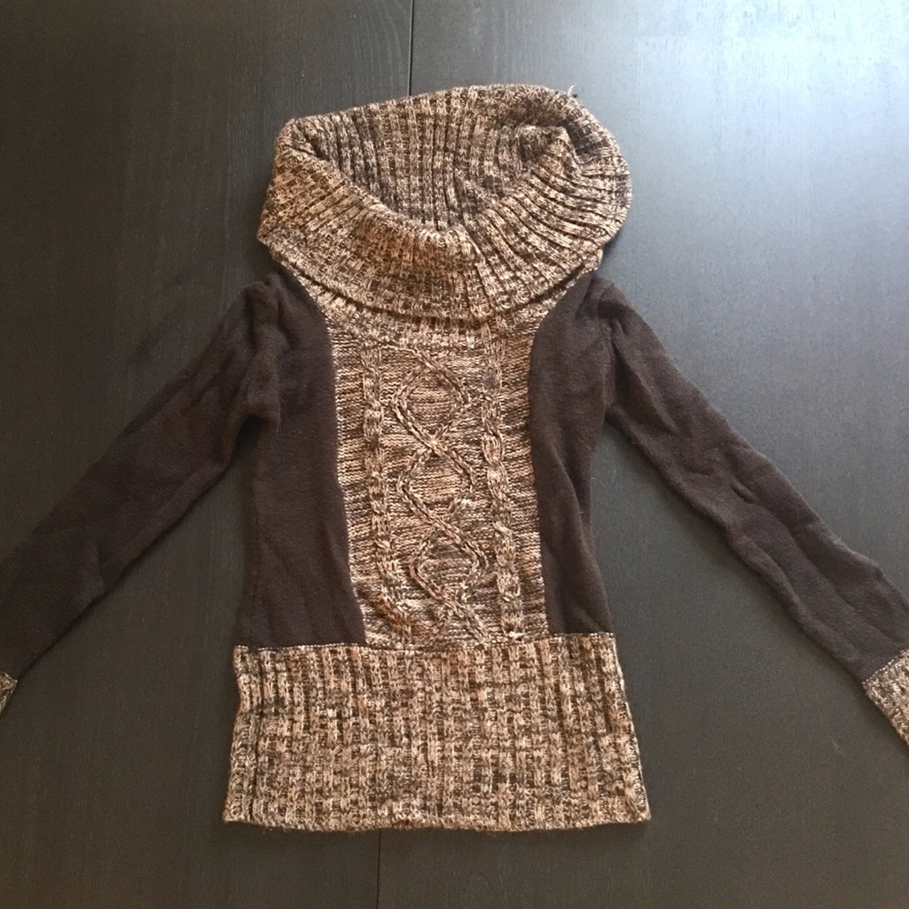 Brown cowel neck sweater ❄️